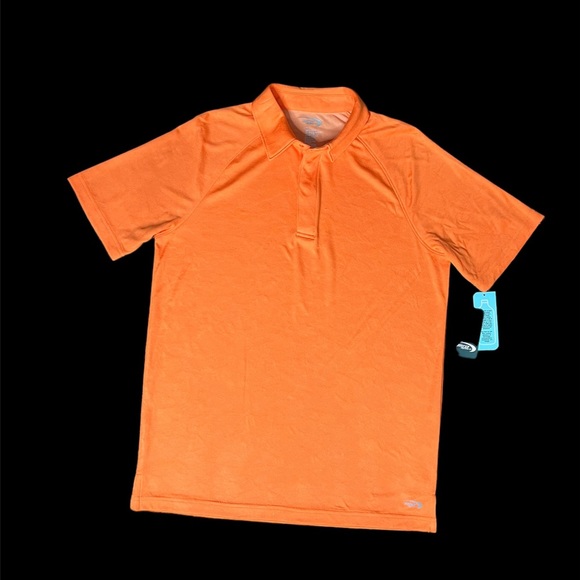 MTA Sport Shirts Mens Mta Sport Short Sleeve Casual Polo Orange Nwt